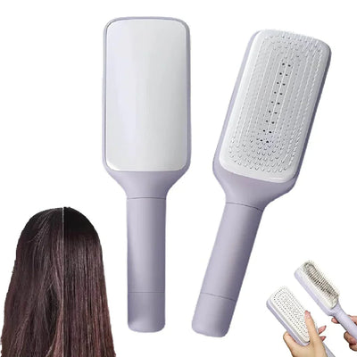 4 In 1 Self Cleaning Hair Brush Comb